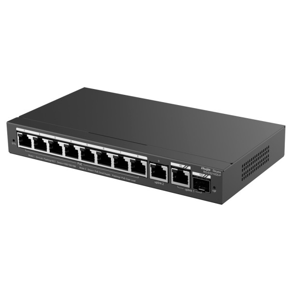 Comprar REYEE RG-ES210GS-P Reyee Switch PoE Cloud Gestionable - 8 puertos PoE + 2 Uplink RJ45 + 1 SFP Combo - Velocidad de puert
