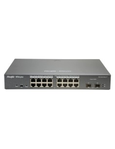 Comprar REYEE RG-ES218GC-P Reyee Switch PoE Cloud Gestionable - 16 puertos PoE 802.3af/at + 2 SFP - 16 RJ45 10/100/1000Mbps + 2 