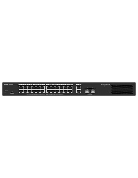 Reyee RG-ES228GS-LP Reyee Switch PoE Cloud Managerable - 24 PoE 802.3AF / AT + 2 SFP + 2 UPLINE RJ45 - 26 RJ45 10/100 / 1000Mbps