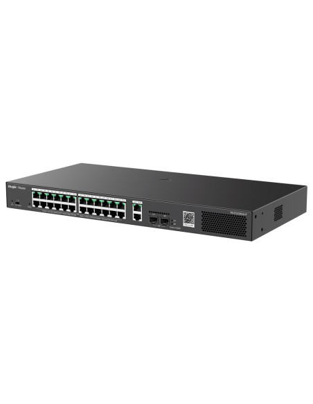 Reyee RG-ES228GS-P REYEE Switch PoE Cloud Managerable - 24 PoE 802.3AF / AT + 2 SFP + 2 UPLINE RJ45 - 26 RJ45 10/100 / 1000Mbps 