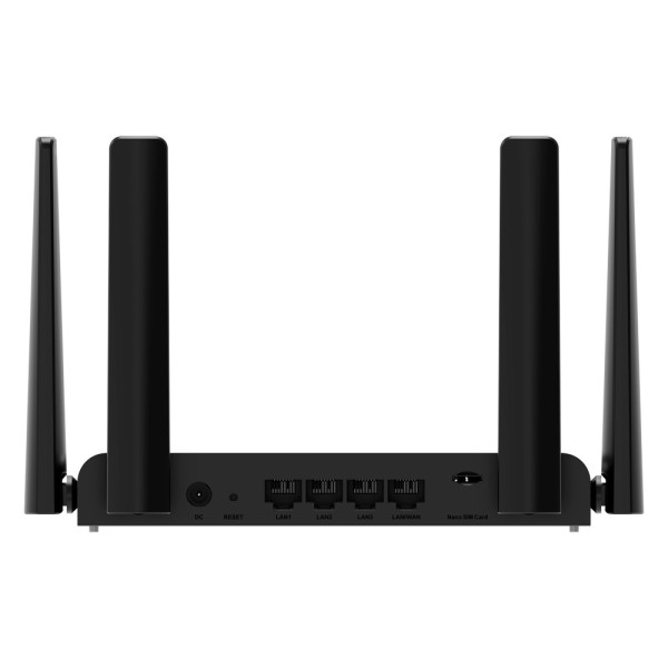 Reyee RG-EW300T REYEE ROUTER 4G SOHO - 4 portas Ethernet RJ45 Ethernet RJ45 - 4G (LTE) Cat 4 Até 150Mbps - Nan Card Slot