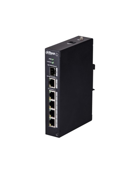 Dahua Dahua-1416 PFS3106-4T Switch Industrial (L2) Não-Managolable 4 portas Rápido Ethernet + 1 Porta Uplink Gigabit + 1 puert