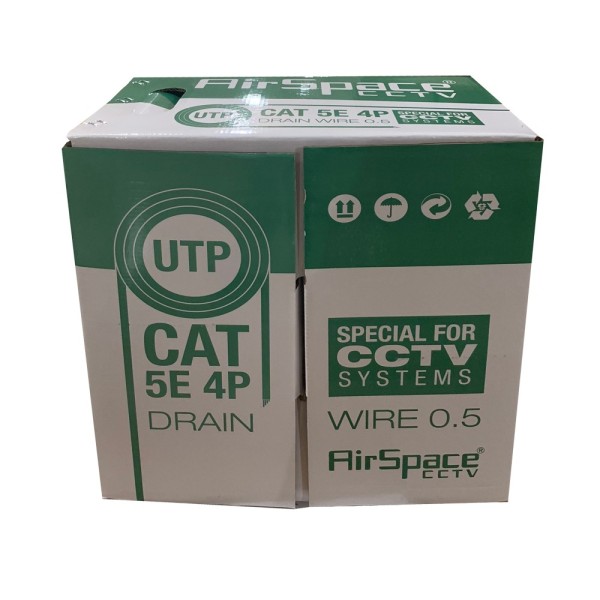 Airpace Sam-4444 SAM-4444 Rolo de 305 metros Cable UTP CAT5E 24AWG Flexível Halogênio Flexível e à prova de fogo