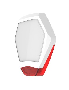 Texecom Texe-25 WDB-0002 Front Cover Odyssey X3 em Branco / Vermelho Cor Backlit Siren Base Odyssey