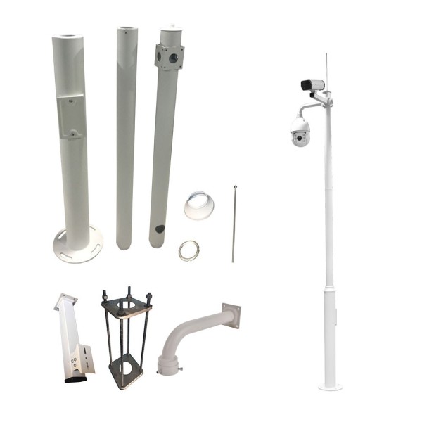 Kaufen AIRSPACE SAM-4473 4 Meter galvanisierter Mast zur Installation von CCTV-Kameras und -Domen