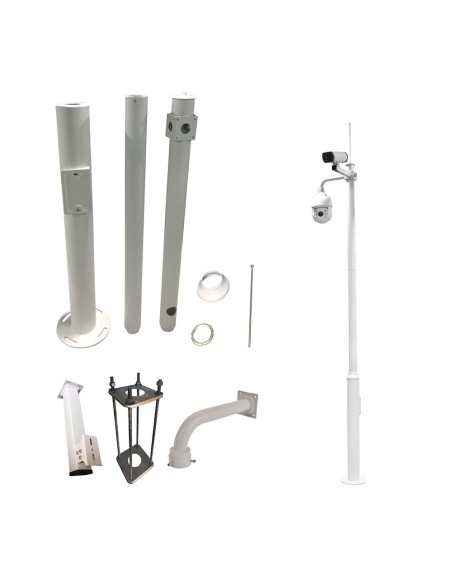 Kaufen AIRSPACE SAM-4473 4 Meter galvanisierter Mast zur Installation von CCTV-Kameras und -Domen