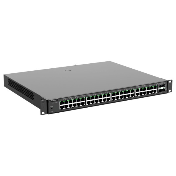 Reyee RG-NBS3100-48GT4SFP-P REYEE Switch POE nuvem Layer 2 - 48 PoE Gigabit + 4 SFP Gigabit - 30 W por porta 802.3AF / AT /