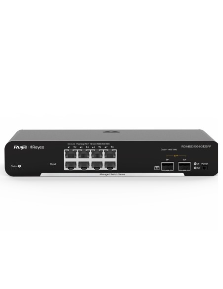 Acheter REYEE RG-NBS3100-8GT2SFP Ruijie Reyee Cloud Managed L2 Switch - 8 ports Gigabit Ethernet + 2 liaisons SFP - emplacements