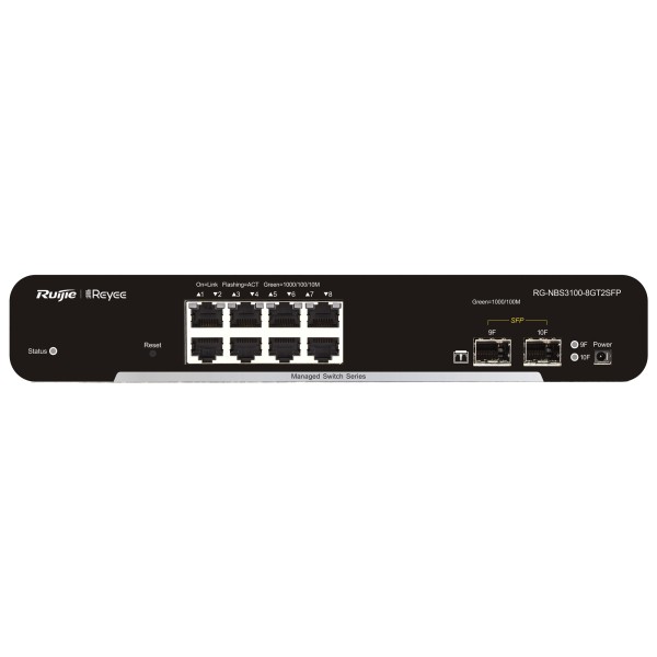 Comprar REYEE RG-NBS3100-8GT2SFP Reyee Switch Cloud Capa 2 - 8 puertos Gigabit+ 2 SFP Gigabit - Velocidad 10/100/1000 Mbps - Sta