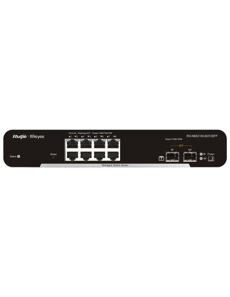 Acheter REYEE RG-NBS3100-8GT2SFP Ruijie Reyee Cloud Managed L2 Switch - 8 ports Gigabit Ethernet + 2 liaisons SFP - emplacements