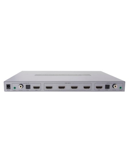 Acquistare AIRSPACE SAM-4521 Commutatore matrice da 4 ingressi HDMI a 2 gruppi di uscita (HDMI + Audio coassiale + Audio 3