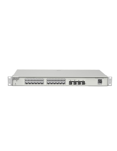 Reyee RG-NBS3200-24GT4xs Reyee Switch Layer 2+ - 24 portas RJ45 Gigabit - 4 portas SFP + 10 Gbps - Lag estático / DHCP Snoop / I