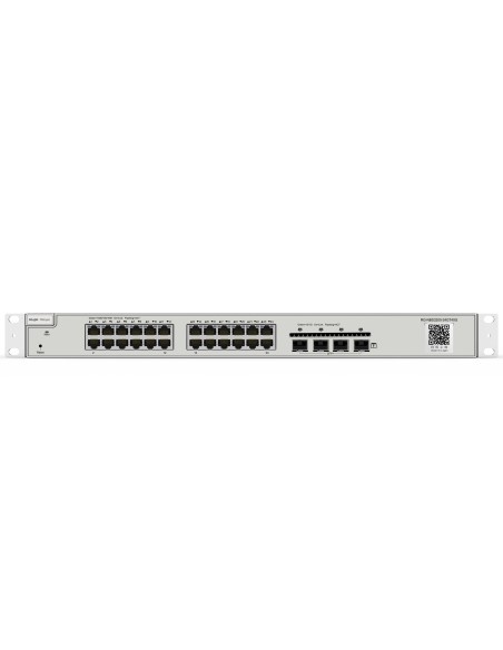 Reyee RG-NBS3200-24GT4xs Reyee Switch Layer 2+ - 24 portas RJ45 Gigabit - 4 portas SFP + 10 Gbps - Lag estático / DHCP Snoop / I