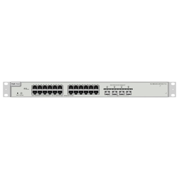 Reyee RG-NBS3200-24GT4xs-P-V2 Reyee Switch PoE Cloud Capa 2+ - 24 portas POE Gigabit + 4 portas SFP + - 30 W por porta 802.3AF