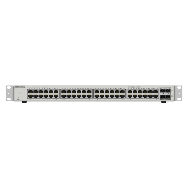 Reyee RG-NBS3200-48GT4xS Reyee Switch Cloud Capa 2+ - 48 portas RJ45 Gigabit - 4 portas SFP + 10 Gbps - Lag estático / DHCP Snoo