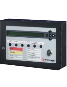 Notifier Notifier-12 002-450-001 Painel Remoto Remote com LCD LCD Líquido Líquido Líquido Tela Alfanumérica de 40 CLAD