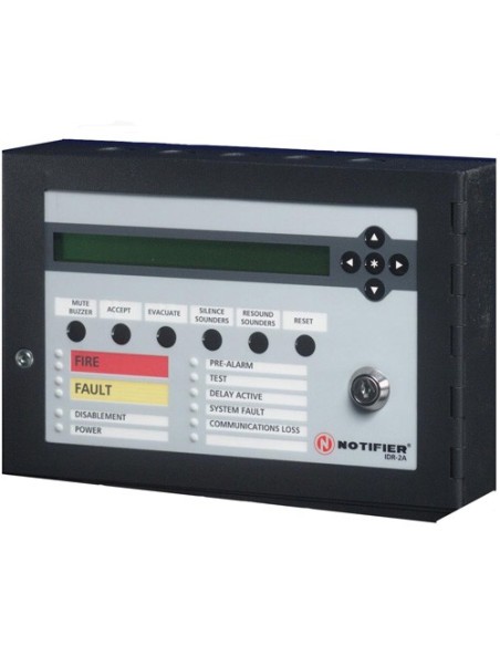 Notifier Notifier-12 002-450-001 Painel Remoto Remote com LCD LCD Líquido Líquido Líquido Tela Alfanumérica de 40 CLAD