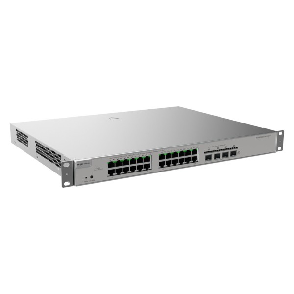 Reyee-rg-nbs5200-24gt4xs-p-reyeee Switch POE nuvem camada 3 - 24 portas PoE RJ45 Gigabit + 4 SFP + 10GB - 30 W por porta 802.3AF