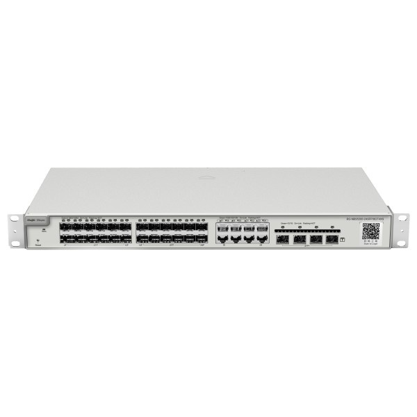 Reyee RG-NBS5200-24SFP / 8GT4xS Reyee Switch Layer 3 - 24 portas SFP Gigabit (8 portas Combo RJ45) - 4 portas SFP + 10 Gbps