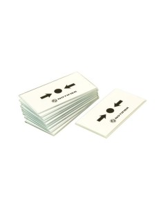 NOTIFIER NOTIFIER-106 SUS758 Pacote de 10 cristais sobressalentes para o botão da série KAC com rótulo de plástico protetor