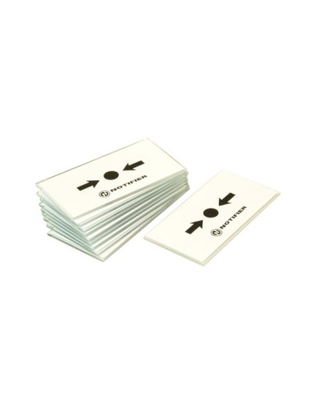 Acheter NOTIFIER NOTIFIER-106 lot de 10 vitres de remplacement pour déclencheurs manuels de la série KAC avec étiquette en plast