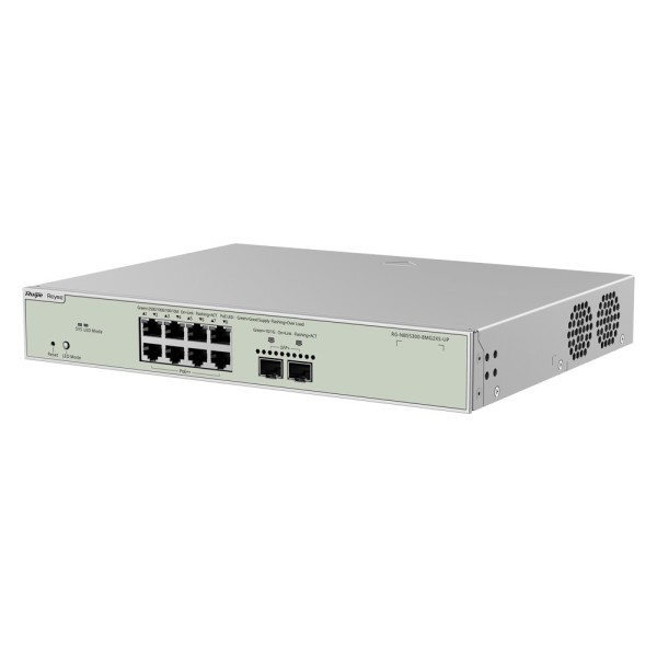 Acheter REYEE RG-NBS5300-8MG2XS-UP Ruijie Reyee Cloud Managed commutateur L3 Ultra PoE - 10 ports au total (8 PoE++ / 2 liaisons