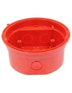 Notifier Notifier-143 BRR Tomada Vermelha para Entrada de Tubo vista com base embutida para a faixa de dispositivos Opti