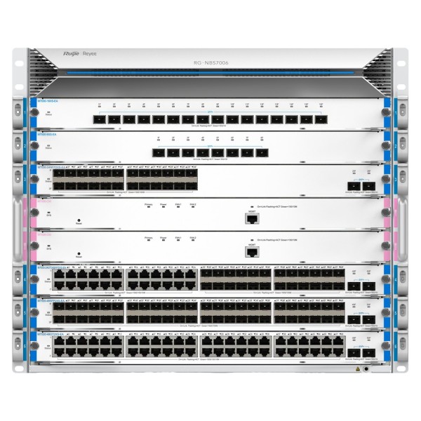 Acquistare REYEE RG-NBS7006 Ruijie Reyee Cloud Managed L3 Core Chassis - Capacità di commutazione core massiva di 1,92 Tbps - Se