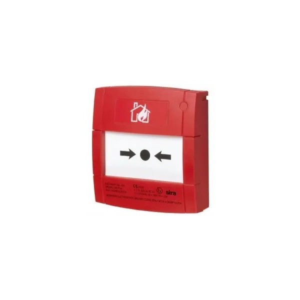 Notifier Notifier-210 M1A-R470SF-Stck-01 Pushware de alarme relaxante vermelho para sistemas convencionais