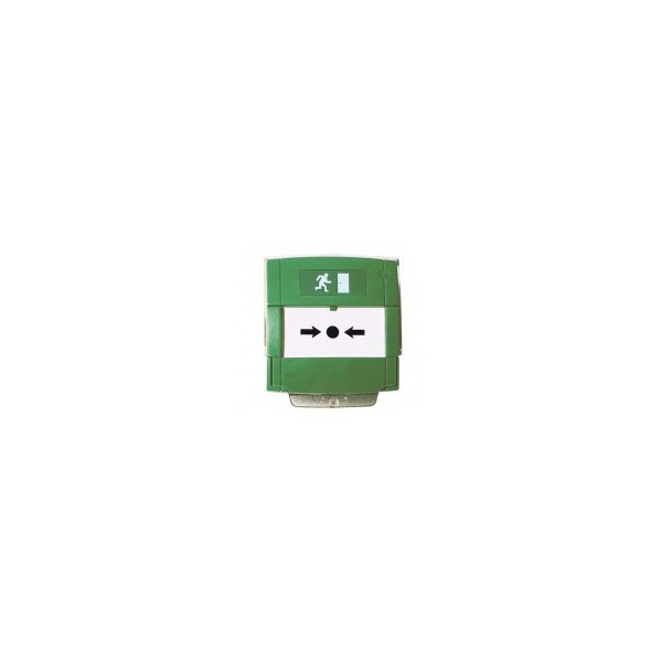 Notifier Notifier-212 M3A-G000SG-K013-53 Pushware de evacuação de quebra de vidro com um contato NA ou NC, verde para 