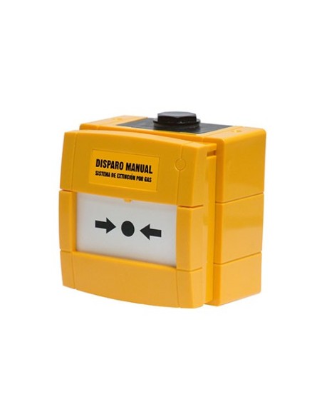 Notifier Notifier-234 W3A-Y000SG-K013-65 Amarelo Pushbutton Kac Shotriguration da extinção manual relaxável com capa protetora