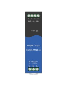 Comprar REYEE RG-NIS-PA120-54 Fuente de alimentación Industrial Reyee - Salida DC 54 V 2,2A / 120 W - 2 salidas DC - Voltaje ent 2