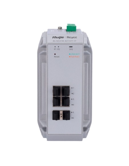 Kaufen REYEE RG-NIS3100-4GT2SFP-HP Ruijie Cloud-verwalteter industrieller L2-Switch – 6 Ports insgesamt (4 GE / 2 1G-SFP-Uplinks