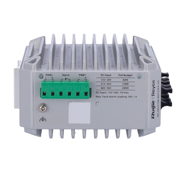 Acquista REYEE RG-NIS3100-8GT2SFP-HP Ruijie Cloud Managed Industrial L2 Switch - 10 porte totali (8 GE / 2 uplink SFP 1G) - D