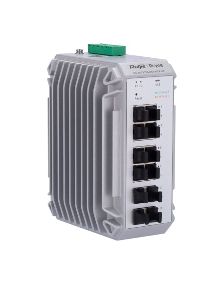 Comprar REYEE RG-NIS3100-8GT4SFP-HP Reyee Switch Industrial PoE Cloud Capa 2 - 8 puertos PoE+ Gigabit + 4 puertos SFP Gigabit - 