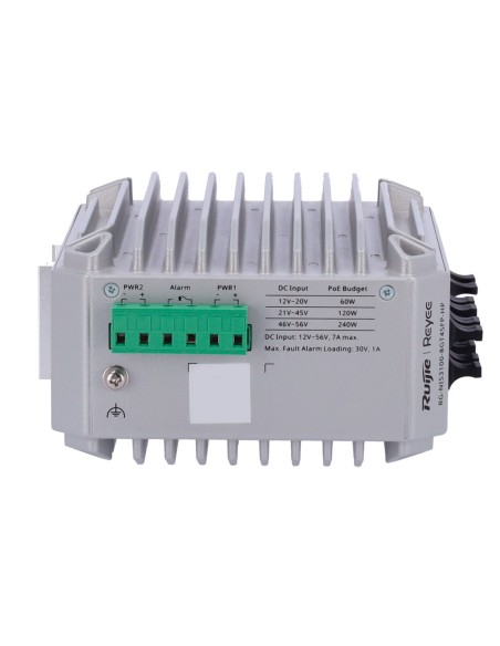 Reyee RG-NIS3100-8GT4SFP-HP Reyee Switch Industrial Poe Cloud Layer 2 - 8 PoE + Gigabit + 4 portas SFP Gigabit - 30w por 
