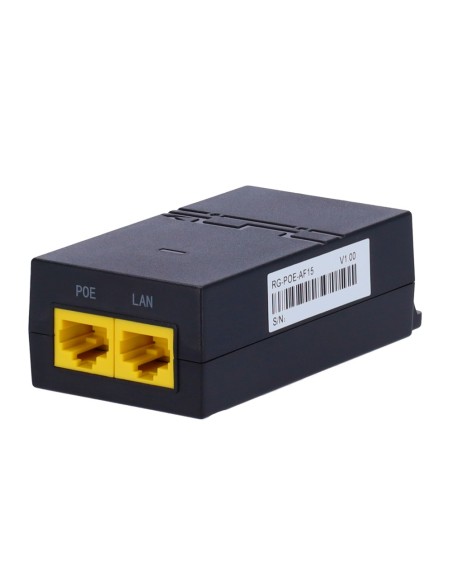 Reyee RG-PoE-AF15 Ruijie - Passive Poe Injector - Ports RJ45 10/100/1000 Mbps - Potência 15.6 W A 52V - distância máxima 100 m 