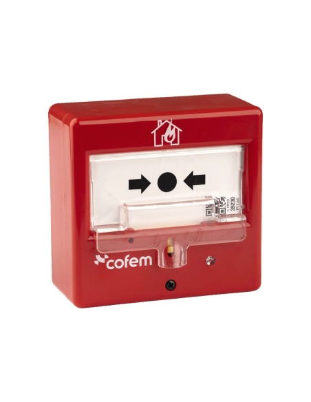 Acquistare COFEM COFEM-18 Pulsante manuale di allarme ripristinabile, microprocessato e autoidentificabile con la centrale del s
