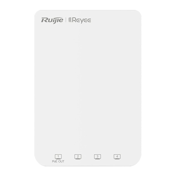 Reyee RG-RAP1200 (P) Reyee - Wi-Fi 5 Wi-Fi Wall AP - Frequência 2.4 e 5 GHz - Transmissão de velocidade até 1267 Mbps