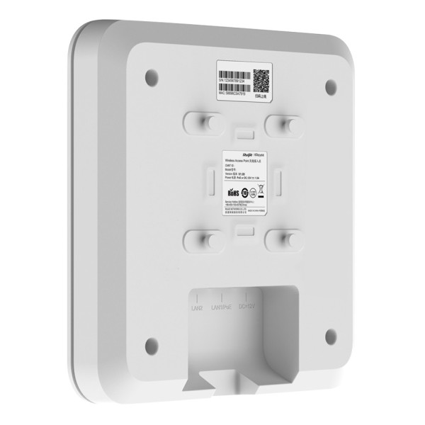 Reyee RG-RAP2260 (E) Reyee - AP Omnidirectional Wi-Fi 6 Alta densidade - Frequência 2.4 e 5 GHz - Suporta 802.11A / B / G / N / 