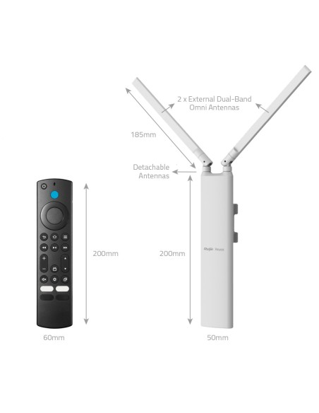 Comprar REYEE RG-RAP52-OD Reyee - AP Omnidireccional Wi-Fi 5 - Apto para Exteriores IP65 Diseño Compacto - Soporta 802.11a/b/g/n