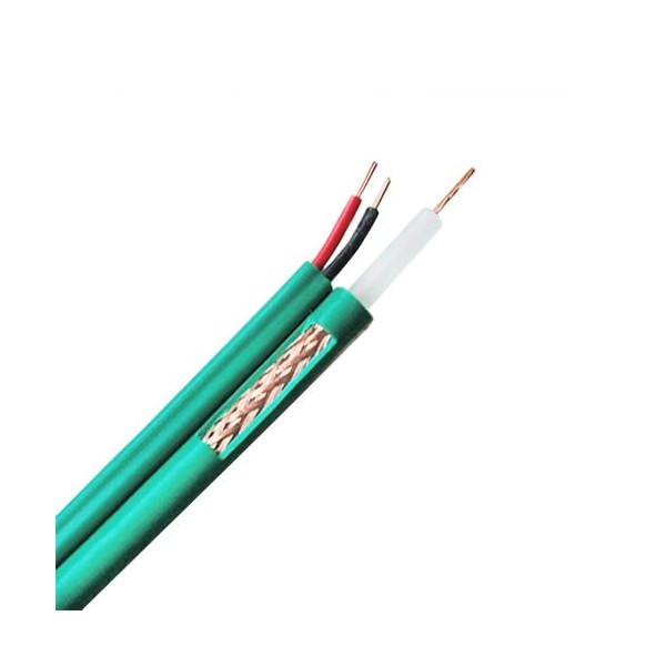 Acheter OEM DEM-1317 Câble coaxial KX6 combiné RG-59+2 x 0,81 Rouleau de 100 m