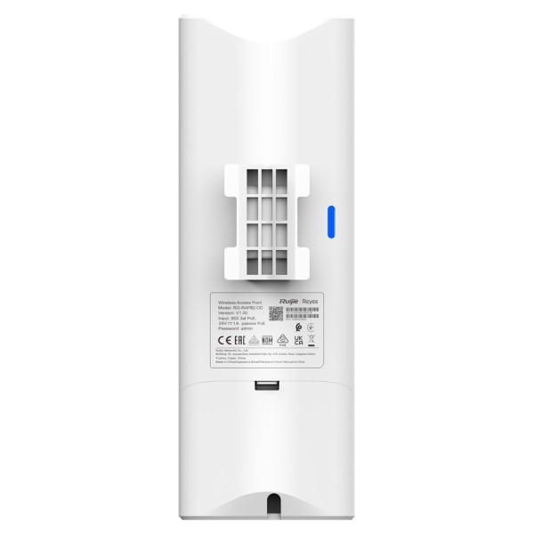 Reyee RG-RAP62-ODA Reyee - AP Omniddial Wi-Fi 6 - Design compacto IP65 adequado ao ar livre - suporta 802.11A / B / g / n / AC /