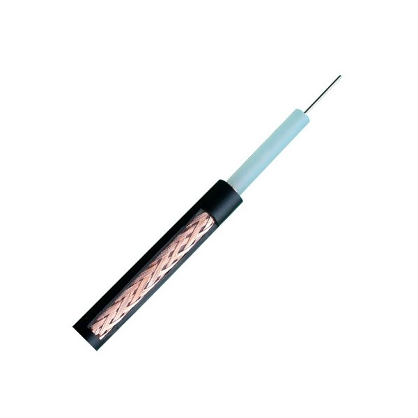 Acheter OEM câble coaxial RG59-100N RG59 - Vidéo - Rouleau de 100 mètres - Gaine noire - Diamètre extérieur 6,0 mm - Faibles