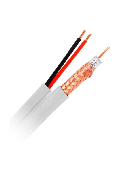 Acheter SAFIRE RG59UP-100-SIAM Câble combiné - Mini RG59 + alimentation SIAMOISE - Rouleau de 100 mètres - Gaine de couleur blan