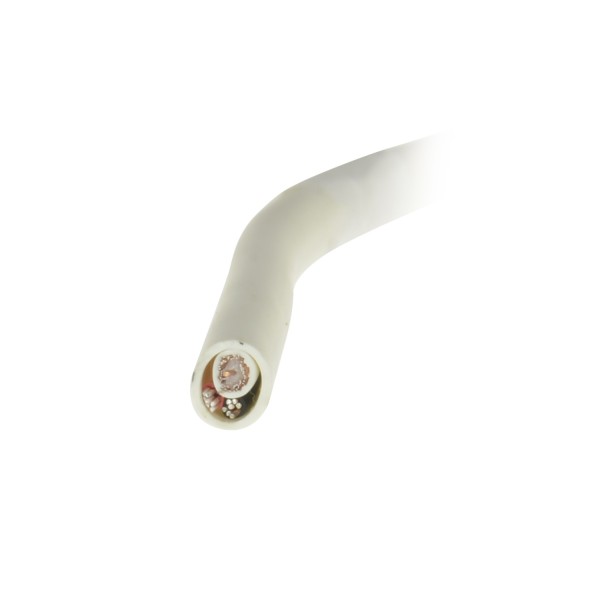 OEM RG5UP-300 Cabo Combinado - Micro RG59 + Alimentos - Rolo de 300 metros - Cover cor branca - diâmetro externo 6.8