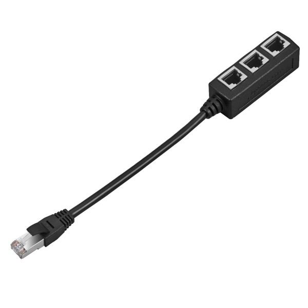 Comprar OEM RJ45-SPLIT-3P Separador RJ45 pasivo. - Distribución de señal de bajas pérdidas. - Divide 1 conector macho en 3 hembr