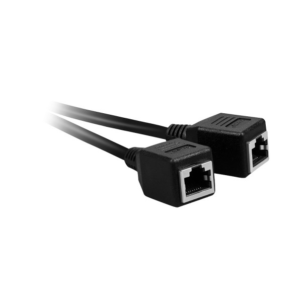 Acheter OEM RJ45-SPLIT-DUAL Séparateur RJ45 passif. - Distribution du signal à faibles pertes. - Divise 1 connecteur mâle en 2 f