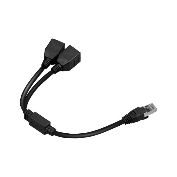 Acheter OEM RJ45-SPLIT-DUAL Séparateur RJ45 passif. - Distribution du signal à faibles pertes. - Divise 1 connecteur mâle en 2 f