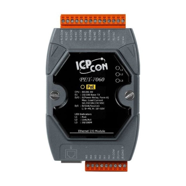 Kaufen VAELSYS SAM-3160P Ein- und Ausgangsmodul Ethernet mit 6-Kanal-Relais, 6-Kanal-Digitaleingang